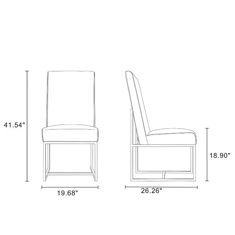 Lot de 8 Chaises de Salle à Manger Element - Manhattan Comfort