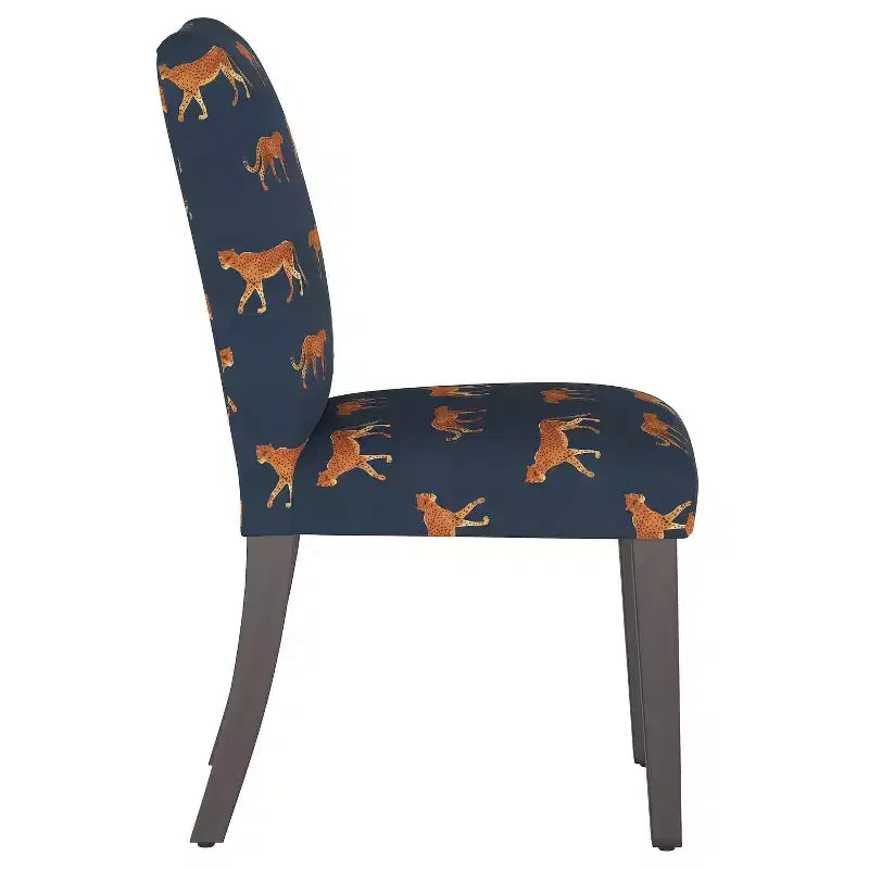 Chaise de salle à manger Skyline Furniture Hendrix avec motif animalier