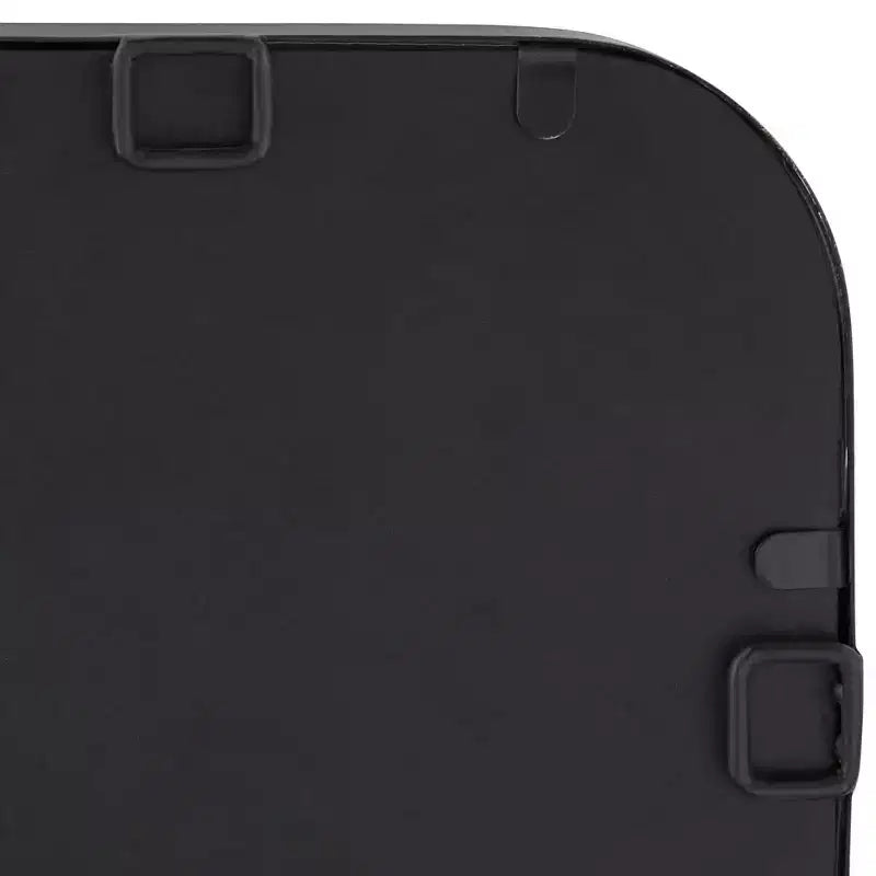 Miroir Mural Rectangulaire à Bord Arrondi Liguria Uttermost, Cadre en Fer Noir Biseauté Moderne 24 Pouces de Large pour Salle de Bain, Chambre, Salon, Entrée