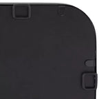 Miroir Mural Rectangulaire à Bord Arrondi Liguria Uttermost, Cadre en Fer Noir Biseauté Moderne 24 Pouces de Large pour Salle de Bain, Chambre, Salon, Entrée