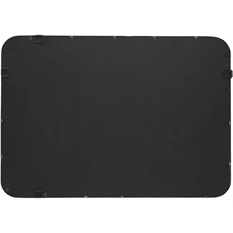Miroir Mural Rectangulaire à Bord Arrondi Liguria Uttermost, Cadre en Fer Noir Biseauté Moderne 24 Pouces de Large pour Salle de Bain, Chambre, Salon, Entrée