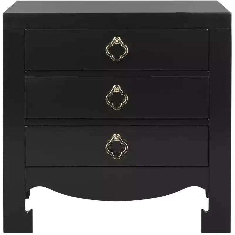 Nero 3 Drawer Nightstand - FOX6274 - Safavieh Couture