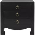 Nero 3 Drawer Nightstand - FOX6274 - Safavieh Couture