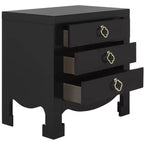 Table de chevet 3 tiroirs Nero - FOX6274 - Safavieh Couture