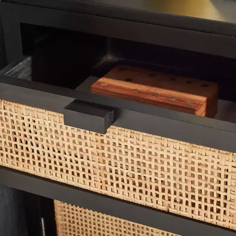 Table de chevet Devon à 1 tiroir et 1 porte - NST4002 - Safavieh