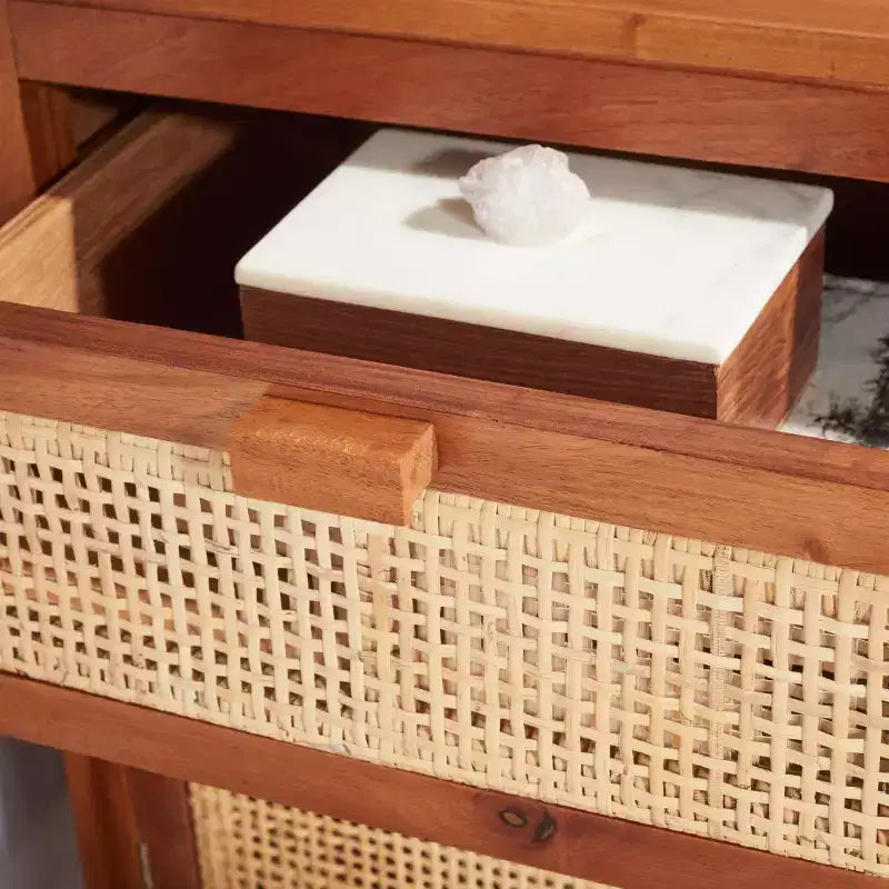 Table de chevet Devon à 1 tiroir et 1 porte - NST4002 - Safavieh