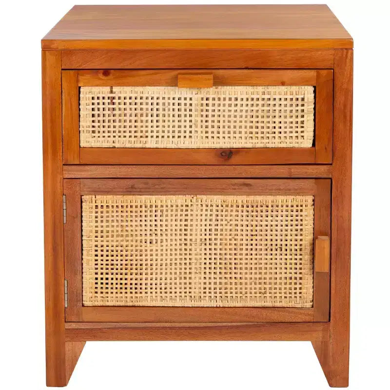 Table de chevet Devon à 1 tiroir et 1 porte - NST4002 - Safavieh