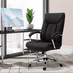 Chaise de bureau Vinsetto à dossier haut, Chaise de bureau d'ordinateur avec support lombaire et hauteur réglable
