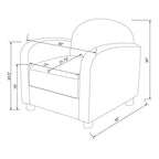 Fauteuil d'appoint entièrement rembourré Pacific Palisades – Threshold conçu avec Studio McGee