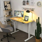 Bureau debout électrique Costway 48'' réglable en hauteur avec panneau de commande et port USB