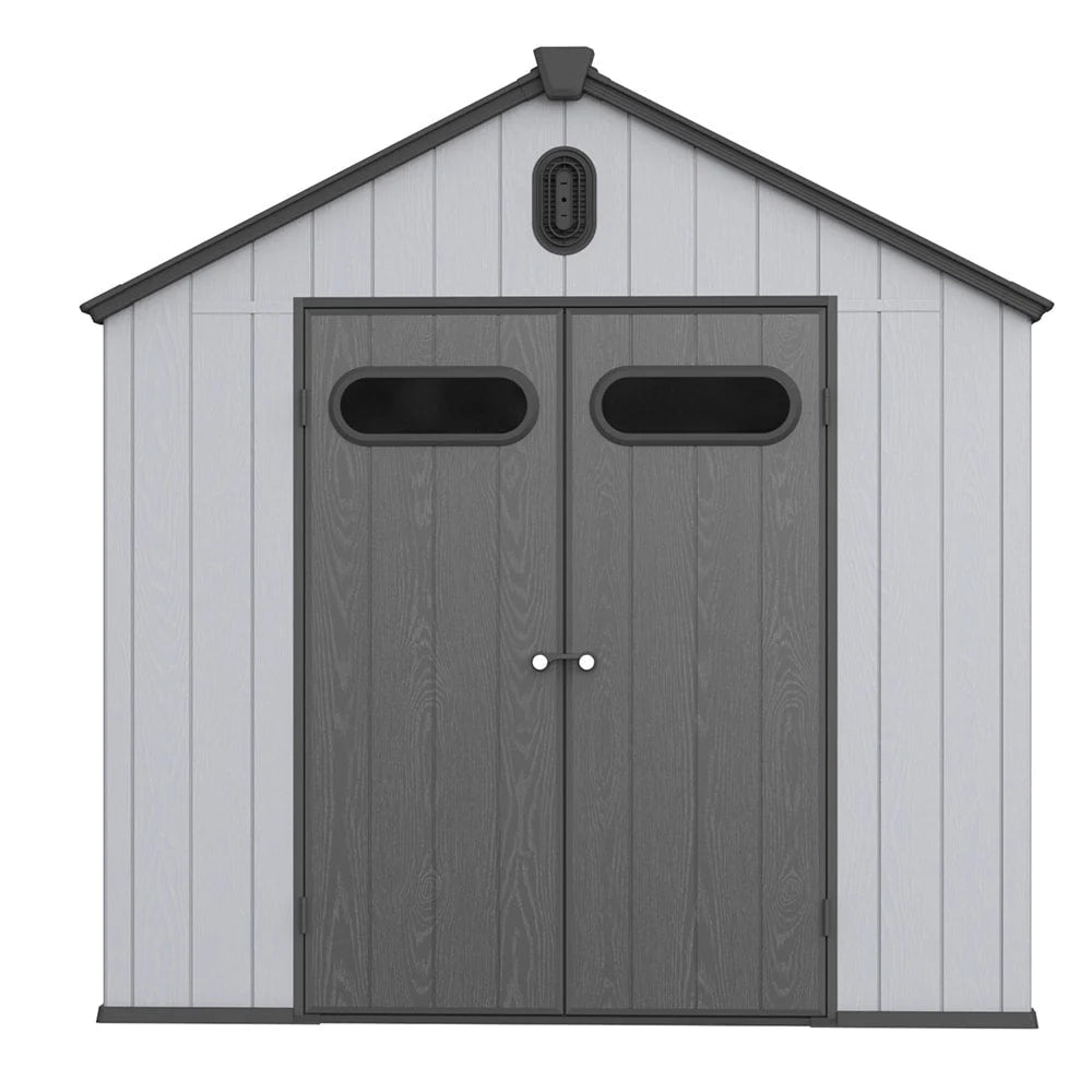 Abri de jardin en résine toutes saisons avec plancher, 1,8 m x 1,2 m/1,8 m x 2,4 m/2,4 m x 1,8 m/2,4 m x 3 m, Spire Tool Shed