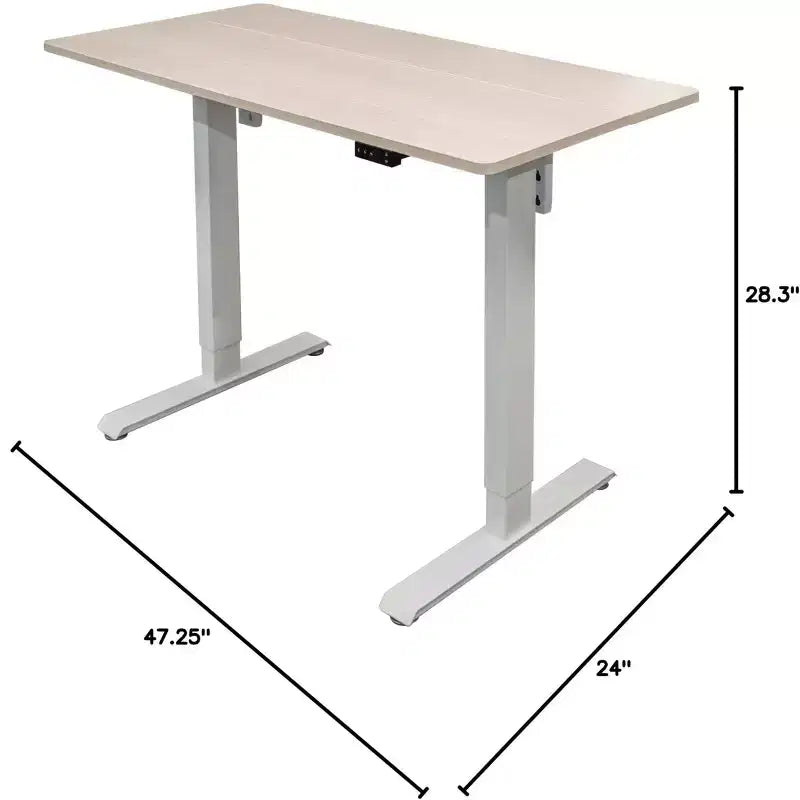 Bureau Debout Compact Électrique Programmable à Deux Niveaux Stand Up Desk Store (122 cm de Large)