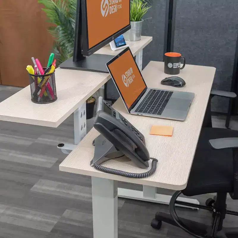 Bureau Debout Compact Électrique Programmable à Deux Niveaux Stand Up Desk Store (122 cm de Large)