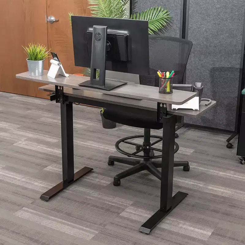 Bureau Debout Compact Électrique Programmable à Deux Niveaux Stand Up Desk Store (122 cm de Large)