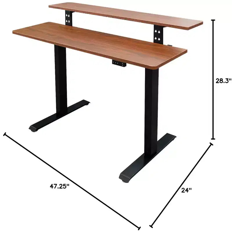 Bureau Debout Compact Électrique Programmable à Deux Niveaux Stand Up Desk Store (122 cm de Large)