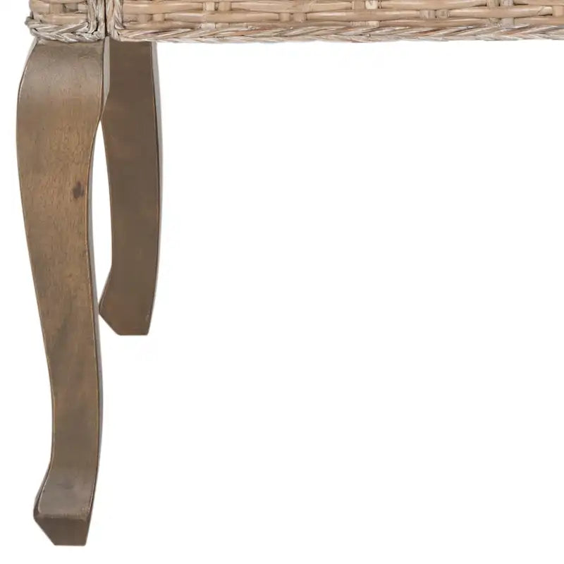 Chaise de salle à manger naturelle Alearda de SAFAVIEH (Lot de 2) - 23 x 24.4 x 34 - 23L x 24P x 34H