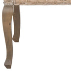 Chaise de salle à manger naturelle Alearda de SAFAVIEH (Lot de 2) - 23 x 24.4 x 34 - 23L x 24P x 34H