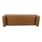 Banc de rangement moderne HomePop avec pieds en bois