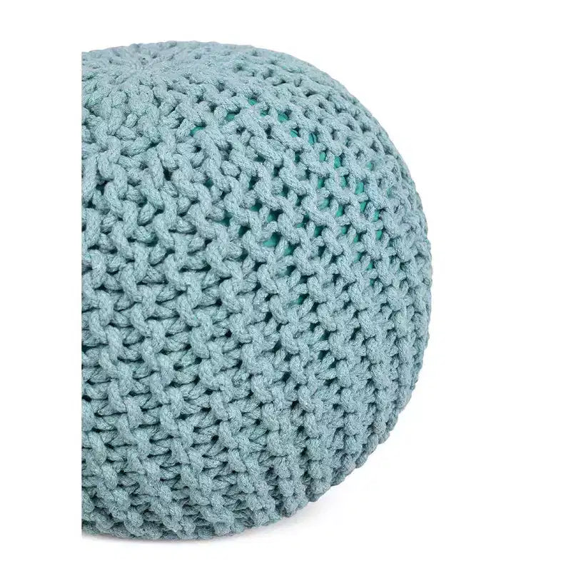 Pouffe rond pour repose-pieds BirdRock Home – Vert sauge