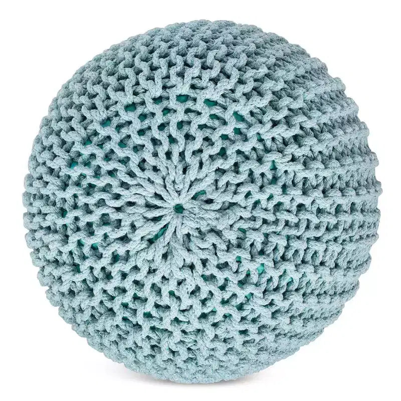 Pouffe rond pour repose-pieds BirdRock Home – Vert sauge