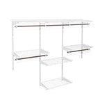 Costway Organisateur de placard mural réglable, en métal, personnalisable