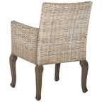 Chaise de salle à manger naturelle Alearda de SAFAVIEH (Lot de 2) - 23 x 24.4 x 34 - 23L x 24P x 34H