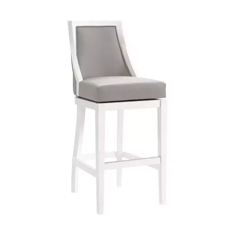 Lot de 2 tabourets de bar hauts Ellie avec dossier - Alaterre Furniture