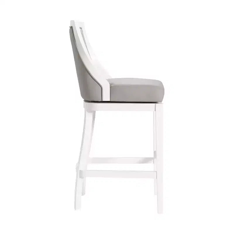 Lot de 2 tabourets de bar hauts Ellie avec dossier - Alaterre Furniture