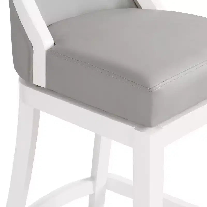 Lot de 2 tabourets de bar hauts Ellie avec dossier - Alaterre Furniture