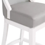 Lot de 2 tabourets de bar hauts Ellie avec dossier - Alaterre Furniture