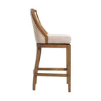 Lot de 2 tabourets de bar hauts Ellie avec dossier - Alaterre Furniture
