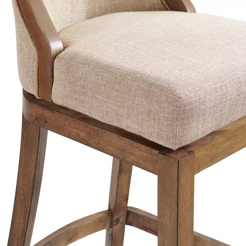 Lot de 2 tabourets de bar hauts Ellie avec dossier - Alaterre Furniture