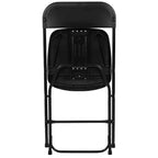 Chaise pliante en plastique Emma et Oliver de 295 kg, qualité supérieure, pour maison et événements (lot de 4)