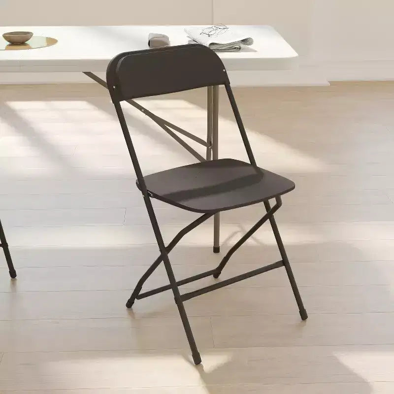 Chaise pliante en plastique Emma et Oliver de 295 kg, qualité supérieure, pour maison et événements (lot de 4)