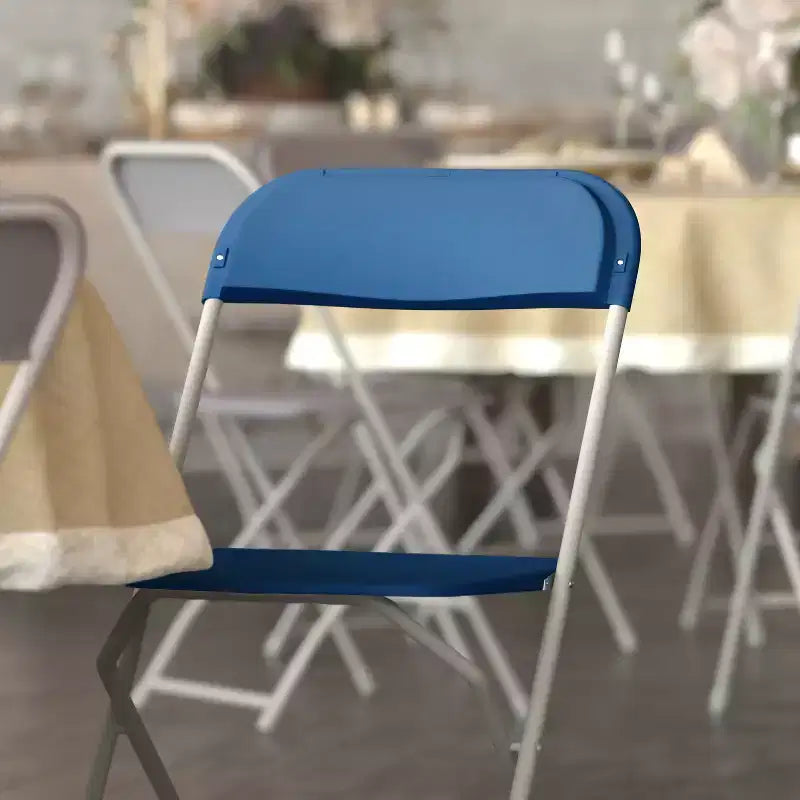 Chaise pliante en plastique Emma et Oliver de 295 kg, qualité supérieure, pour maison et événements (lot de 4)