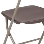 Chaise pliante en plastique Emma et Oliver de 295 kg, qualité supérieure, pour maison et événements (lot de 4)
