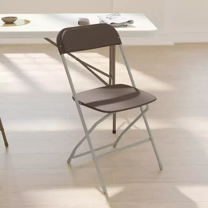 Chaise pliante en plastique Emma et Oliver de 295 kg, qualité supérieure, pour maison et événements (lot de 4)