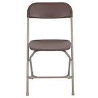 Chaise pliante en plastique Emma et Oliver de 295 kg, qualité supérieure, pour maison et événements (lot de 4)