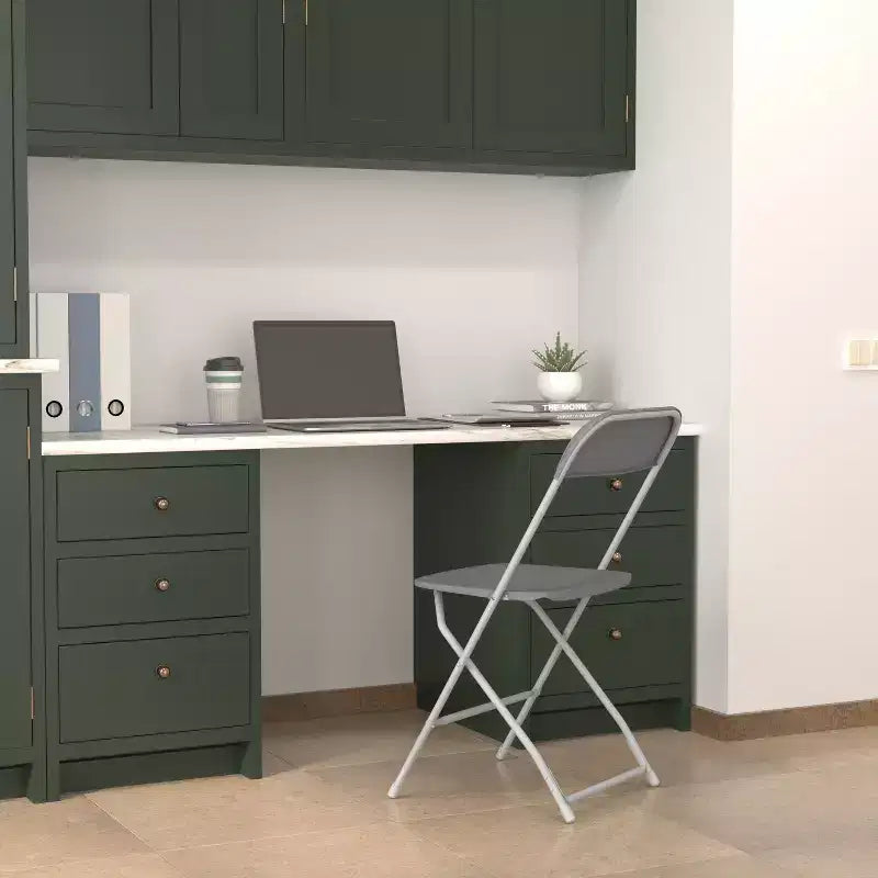 Chaise pliante en plastique Emma et Oliver de 295 kg, qualité supérieure, pour maison et événements (lot de 4)