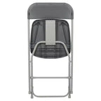 Chaise pliante en plastique Emma et Oliver de 295 kg, qualité supérieure, pour maison et événements (lot de 4)
