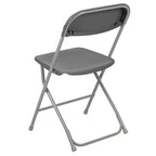 Chaise pliante en plastique Emma et Oliver de 295 kg, qualité supérieure, pour maison et événements (lot de 4)