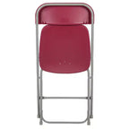 Chaise pliante en plastique Emma et Oliver de 295 kg, qualité supérieure, pour maison et événements (lot de 4)
