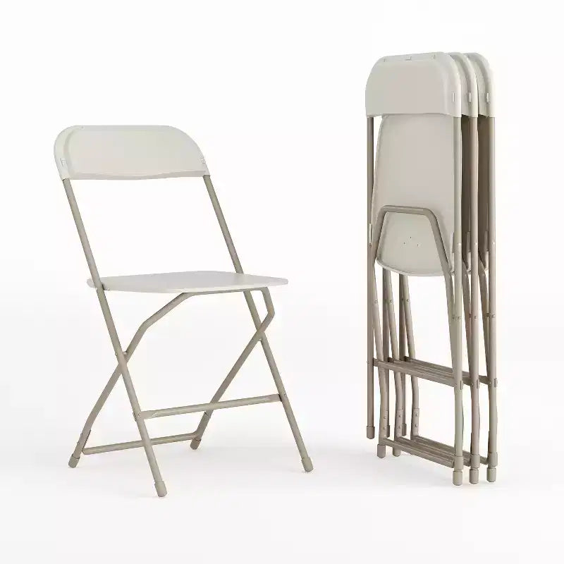 Chaise pliante en plastique Emma et Oliver de 295 kg, qualité supérieure, pour maison et événements (lot de 4)