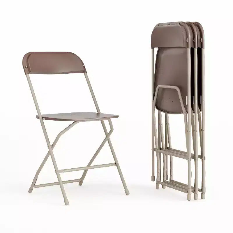 Chaise pliante en plastique Emma et Oliver de 295 kg, qualité supérieure, pour maison et événements (lot de 4)