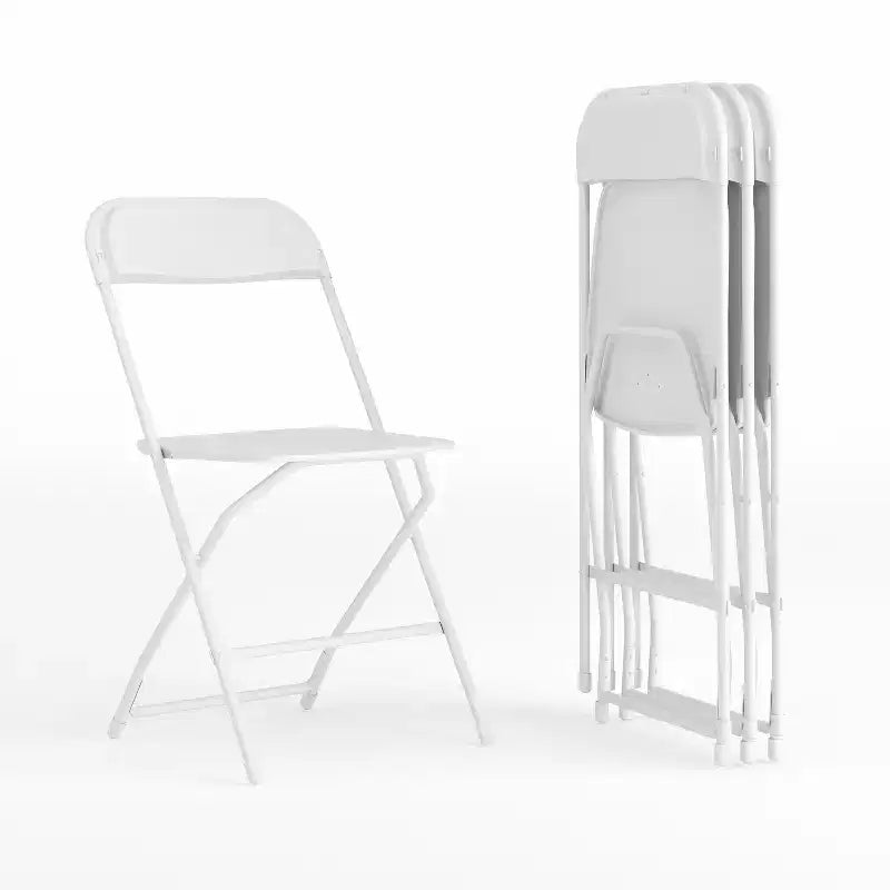 Chaise pliante en plastique Emma et Oliver de 295 kg, qualité supérieure, pour maison et événements (lot de 4)