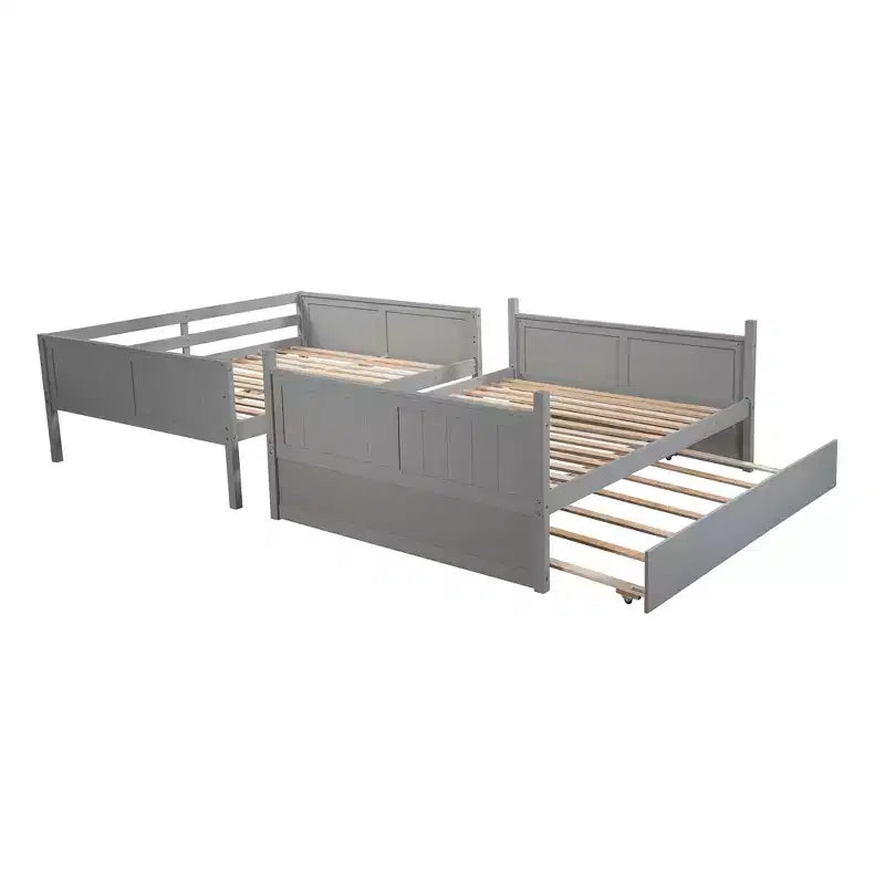Lit superposé double avec lit gigogne double-ModernLuxe