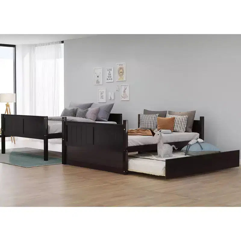 Lit superposé double avec lit gigogne double-ModernLuxe
