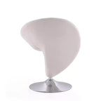 Ensemble de 2 fauteuils pivotants d'appoint Curl en mélange de laine - Manhattan Comfort