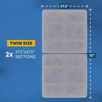 Sommier tapissier Continental Sleep de 3,8 cm d'épaisseur, séparable, entièrement assemblé, pour matelas/soutien de lit