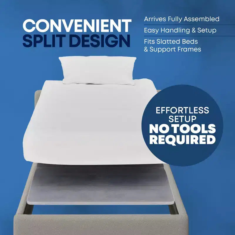 Sommier tapissier Continental Sleep de 3,8 cm d'épaisseur, séparable, entièrement assemblé, pour matelas/soutien de lit